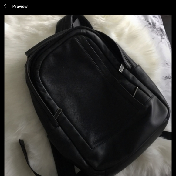 Coach Handbags - Authentic coach leather backpack, black